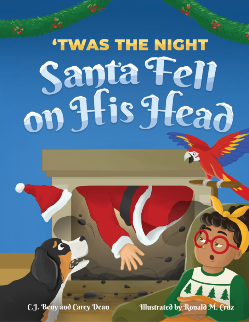 cover of 'Twas the NIight Santa Fell on His Head